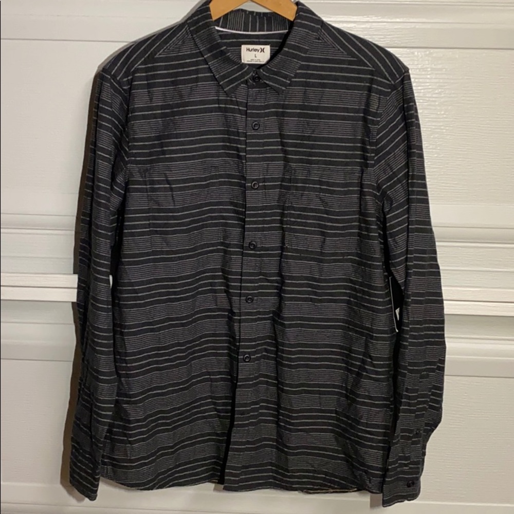 Hurley Mens Armstrong Woven Long Sleeve Shirt